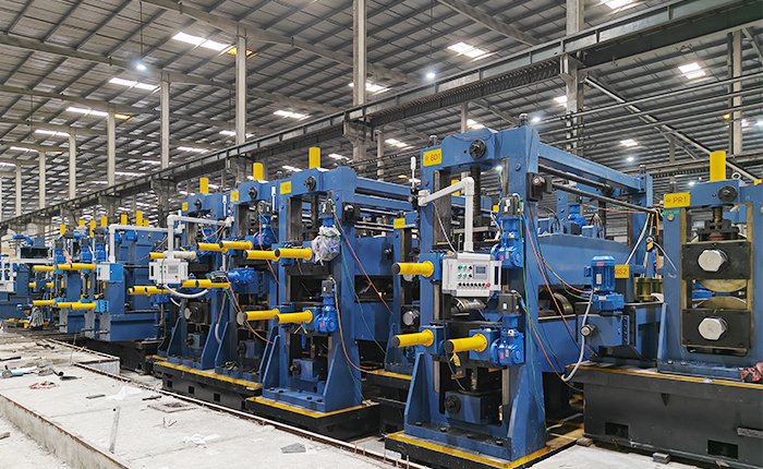 ERW355mm API petroleum high frequency straight seam welded pipe production line